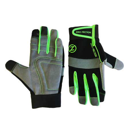 ZERO FRICTION Ultra Suede Universal-Fit Work Glove, Green WG100011